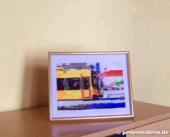 Perlenbild Dresdner Straenbahn