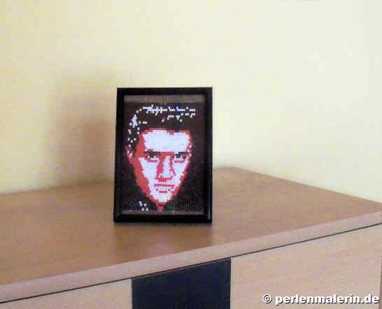 Perlenbild Elvis Presley