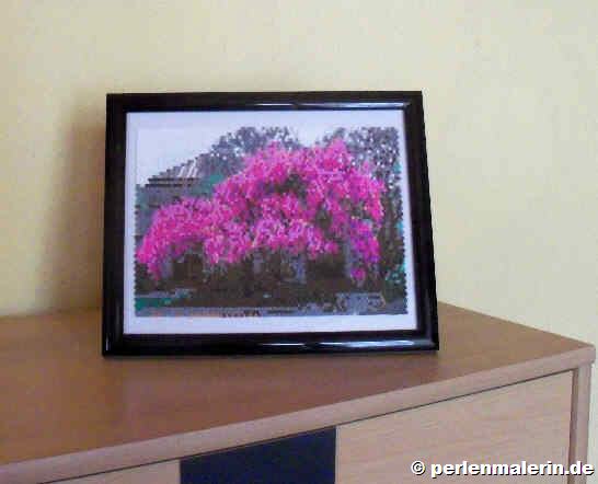 Perlenbild Kirschblüte