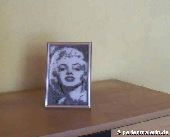 Perlenbild Marylin Monroe
